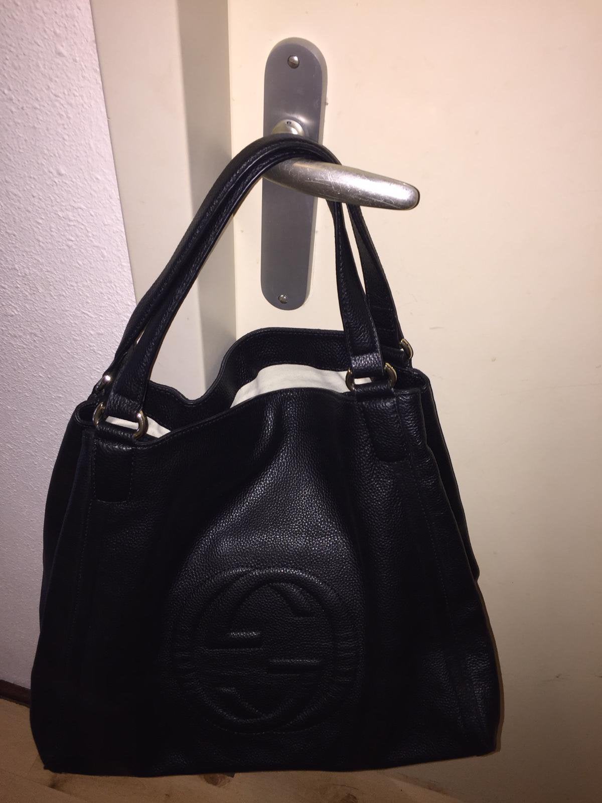 Gucci model Shopper totem bag -tas, zwart, leer, Nieuw, Ophalen, Zo goed als nieuw, Zwart, 30 cm of meer