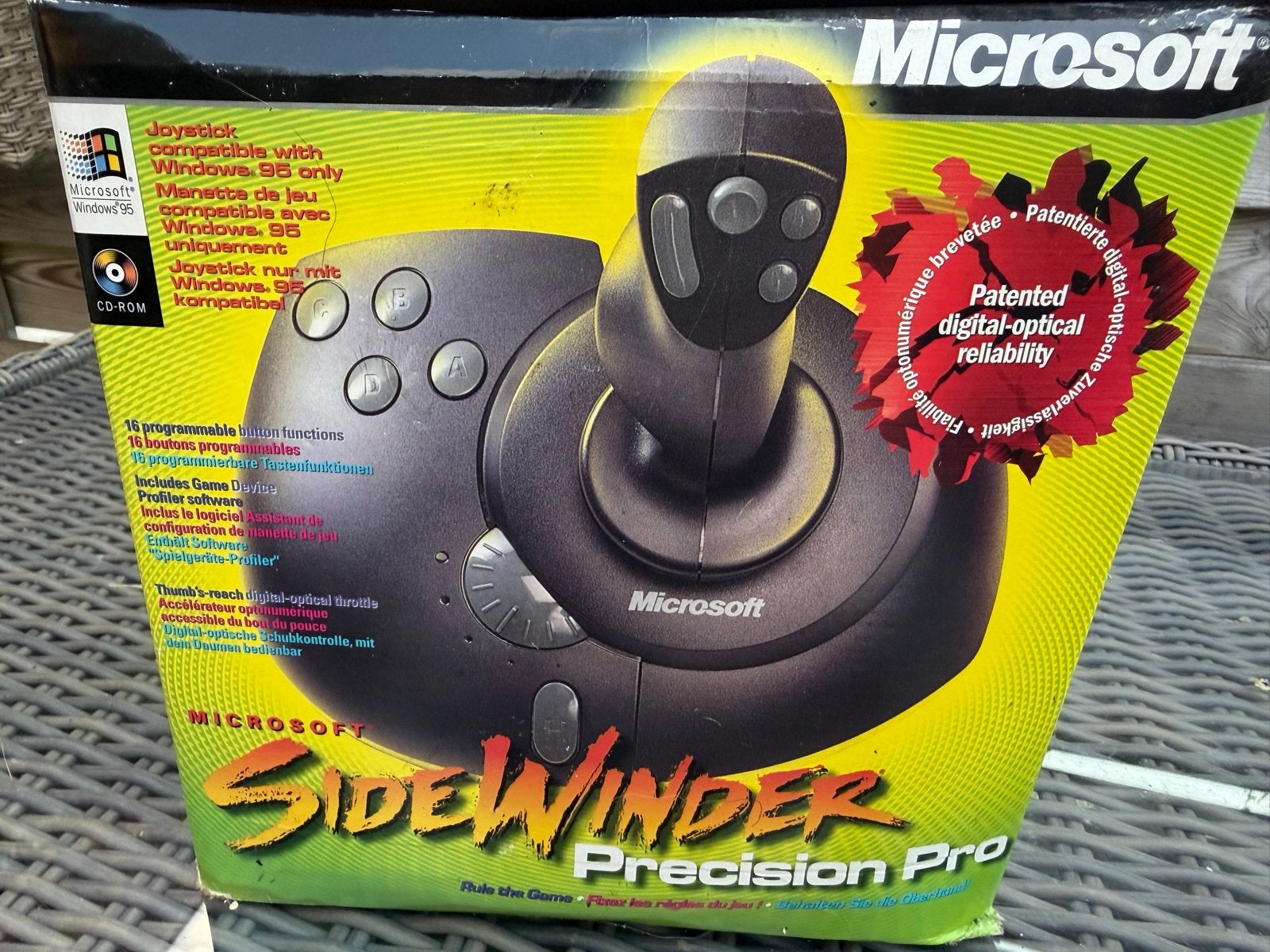 Microsoft SideWinder Precision Pro Joystick, Gebruikt, Microsoft, Ophalen of Verzenden, PC