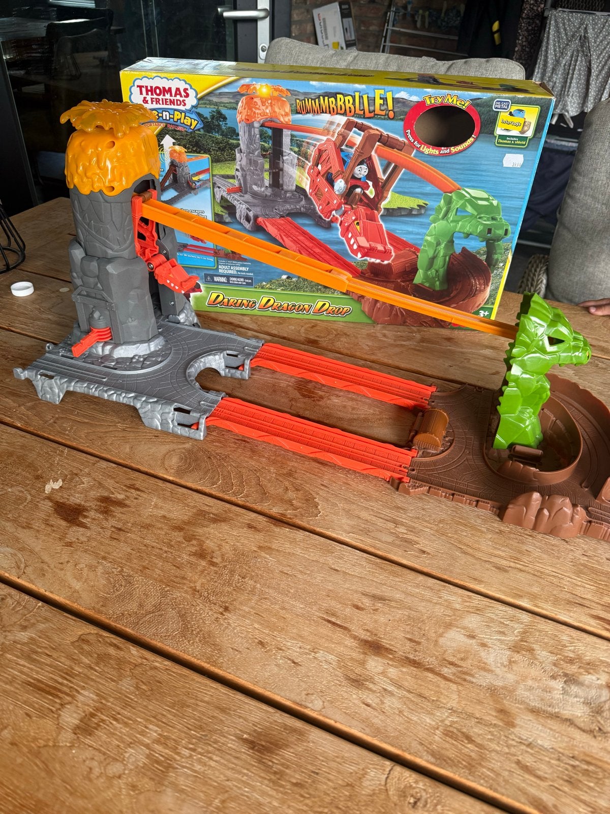 Thomas & Friends Daring Dragon Drop speelset, Kinderen en Baby's, Speelgoed | Overig, Ophalen of Verzenden, Gebruikt, Jongen of Meisje
