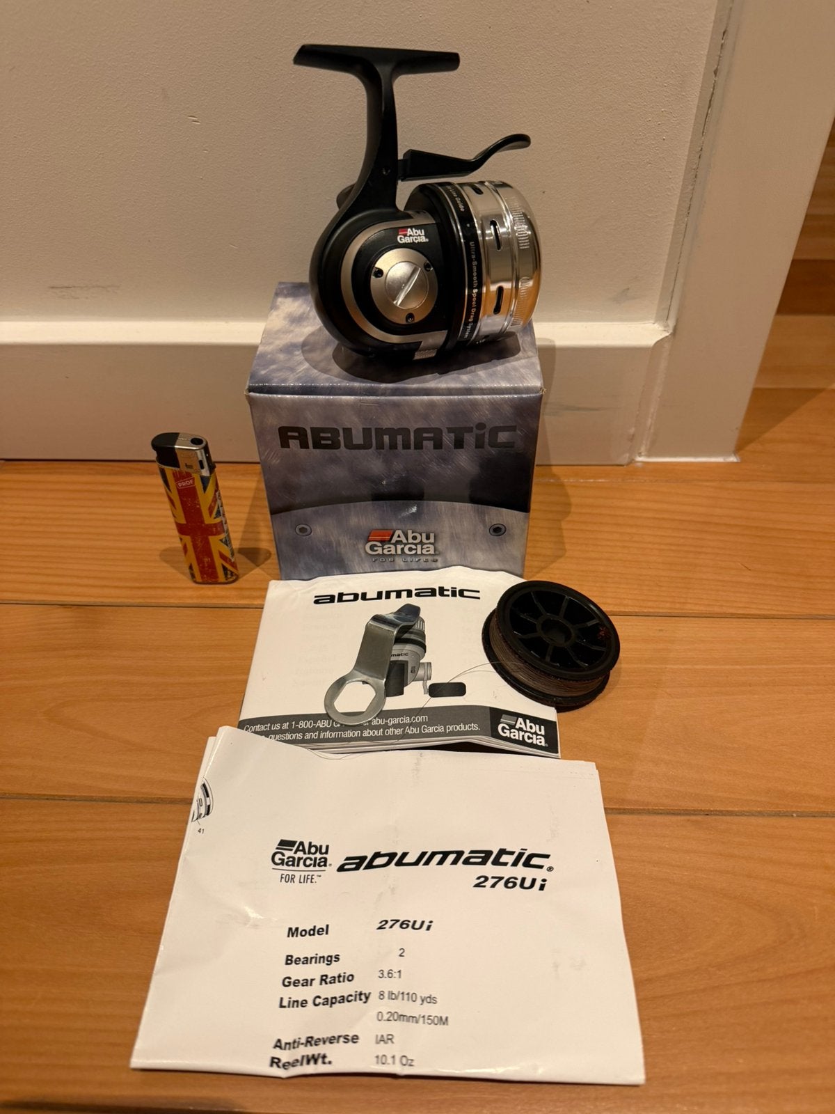 Abu Matic 276 UI gesloten kop molen met doosje papieren, Ophalen of Verzenden, Zo goed als nieuw, Molen