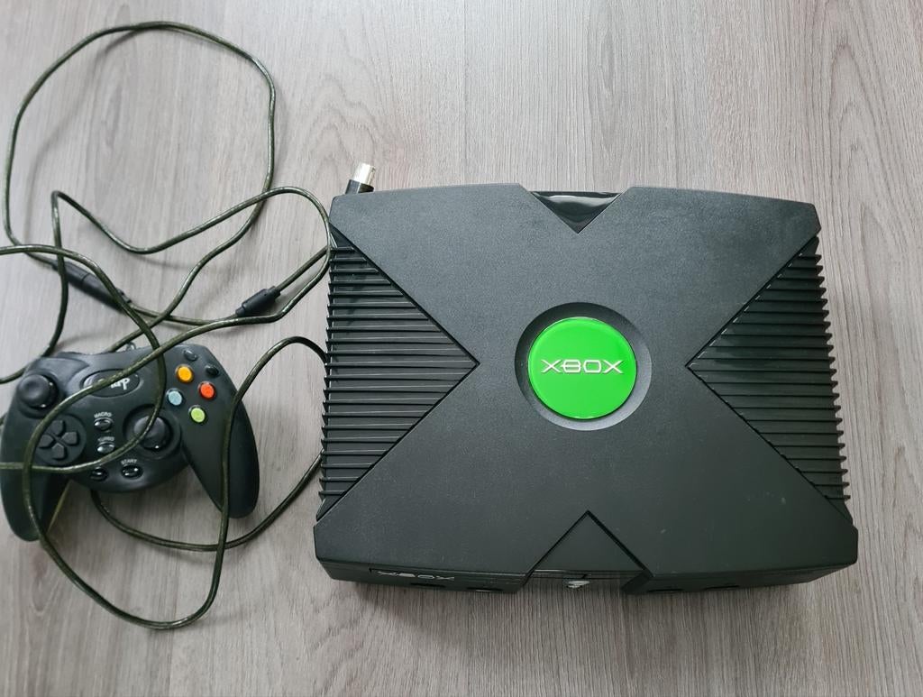 Originele xbox met controller., Spelcomputers en Games, Ophalen of Verzenden, Met 1 controller