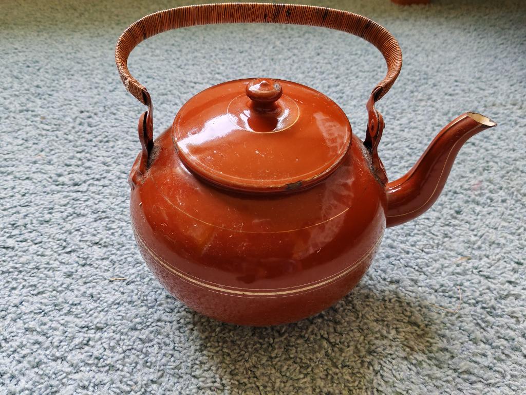 emaille koffiekan, Ophalen