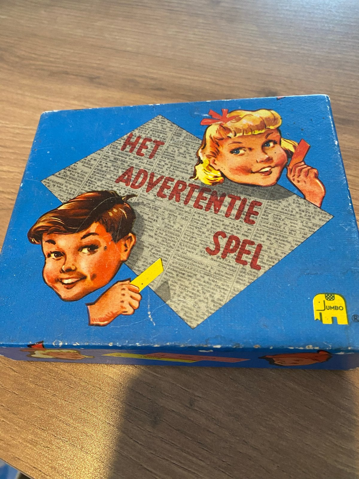 Het Advertentie Spel - Vintage Jumbo Spel, Ophalen of Verzenden, Gebruikt