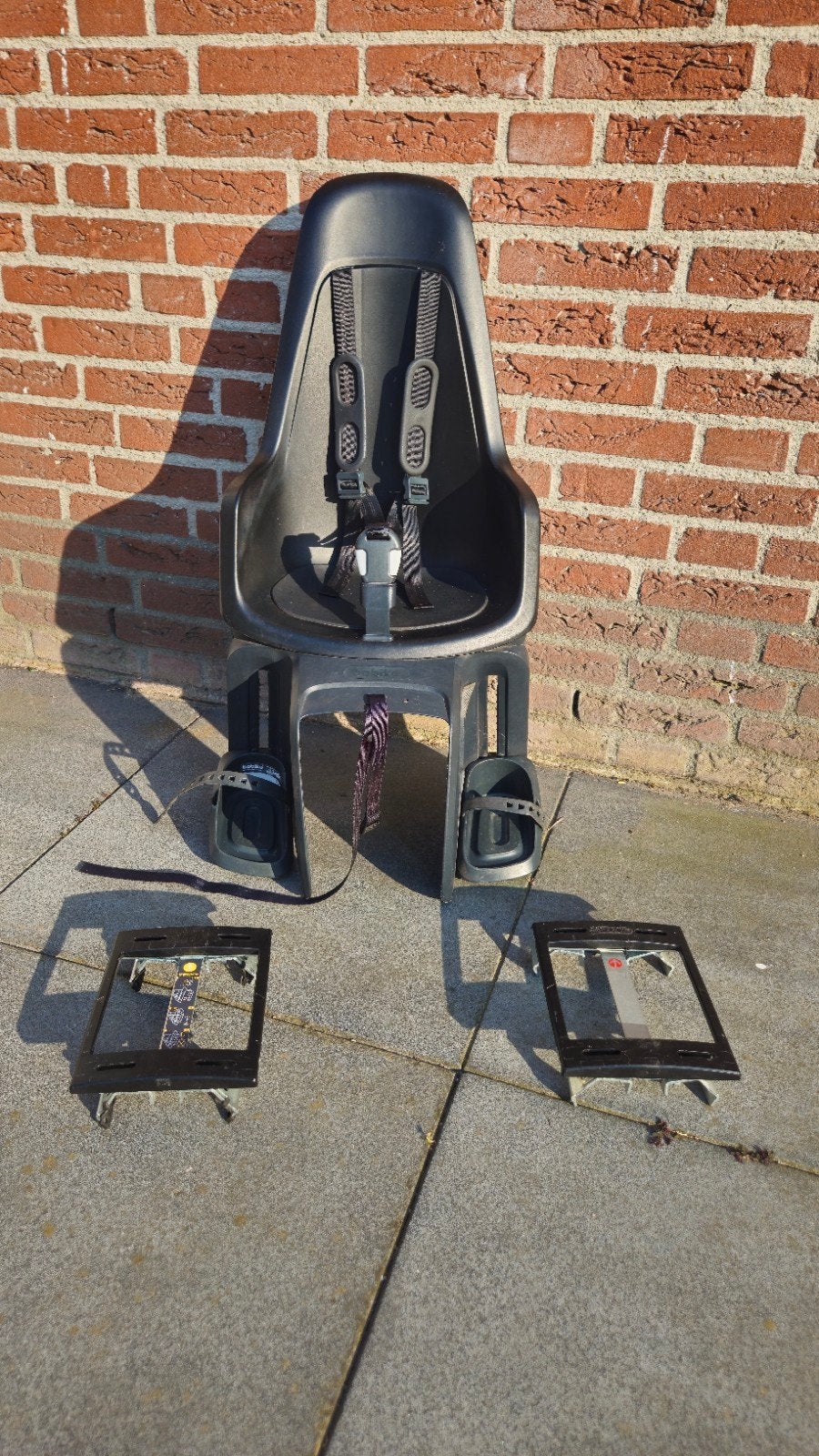 Bobike fietsstoeltje achter met 2 adapters, Ophalen, Achterzitje, 9 t/m 18 kg, Bobike One Maxi