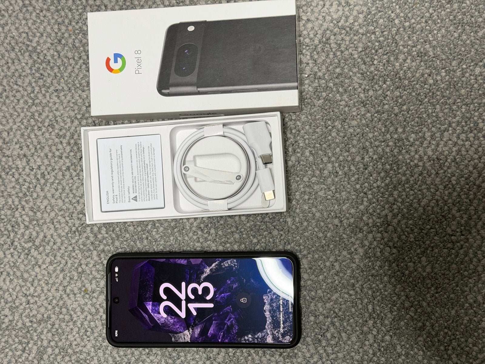 Google Pixel 8 Obsidian Zwart 128GB - Zo goed als nieuw