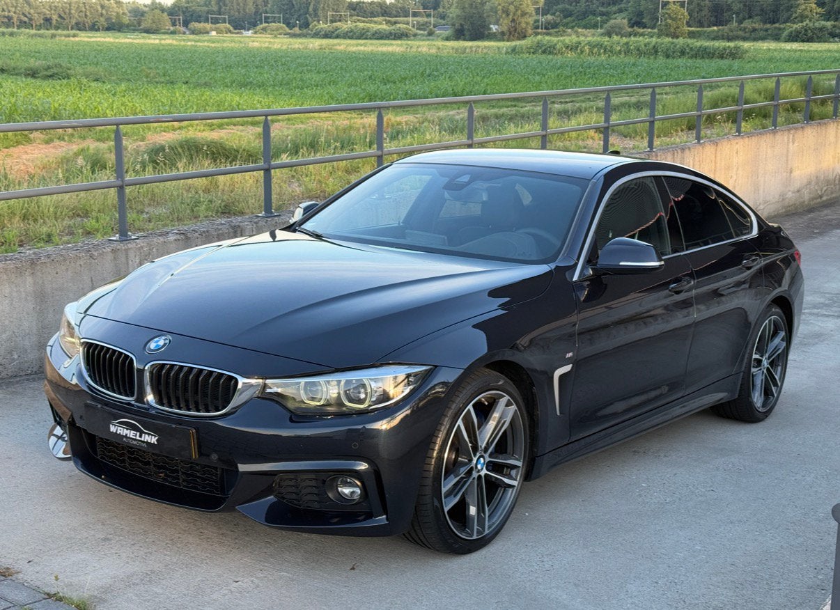 BMW 4-Serie Gran Coupé 420i Aut 2019 Head/H&K CarbonSchwarz, Auto's, 1998 cc, Achterwielaandrijving, Zwart, 4 cilinders