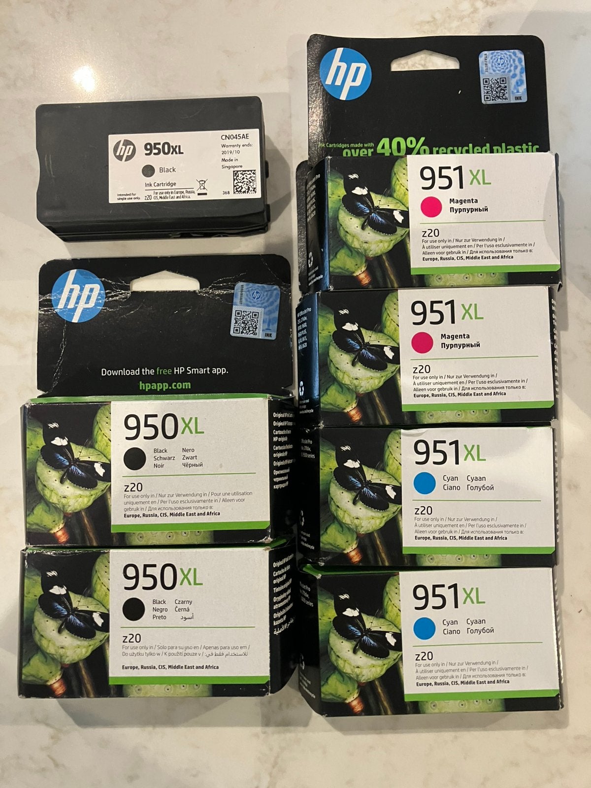 7x HP 950 en 951 inktcartridges in één koop, Computers en Software, Printerbenodigdheden, Ophalen of Verzenden, Nieuw, Cartridge