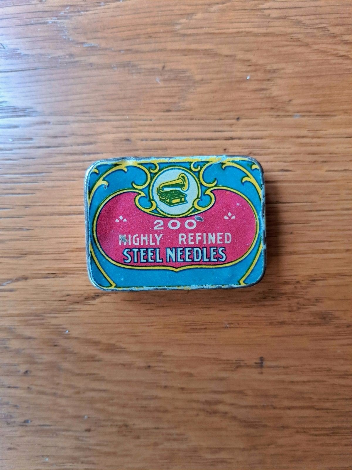 Grammofoon naaldenblikje - 200 Highly Refined Steel needles, Ophalen of Verzenden