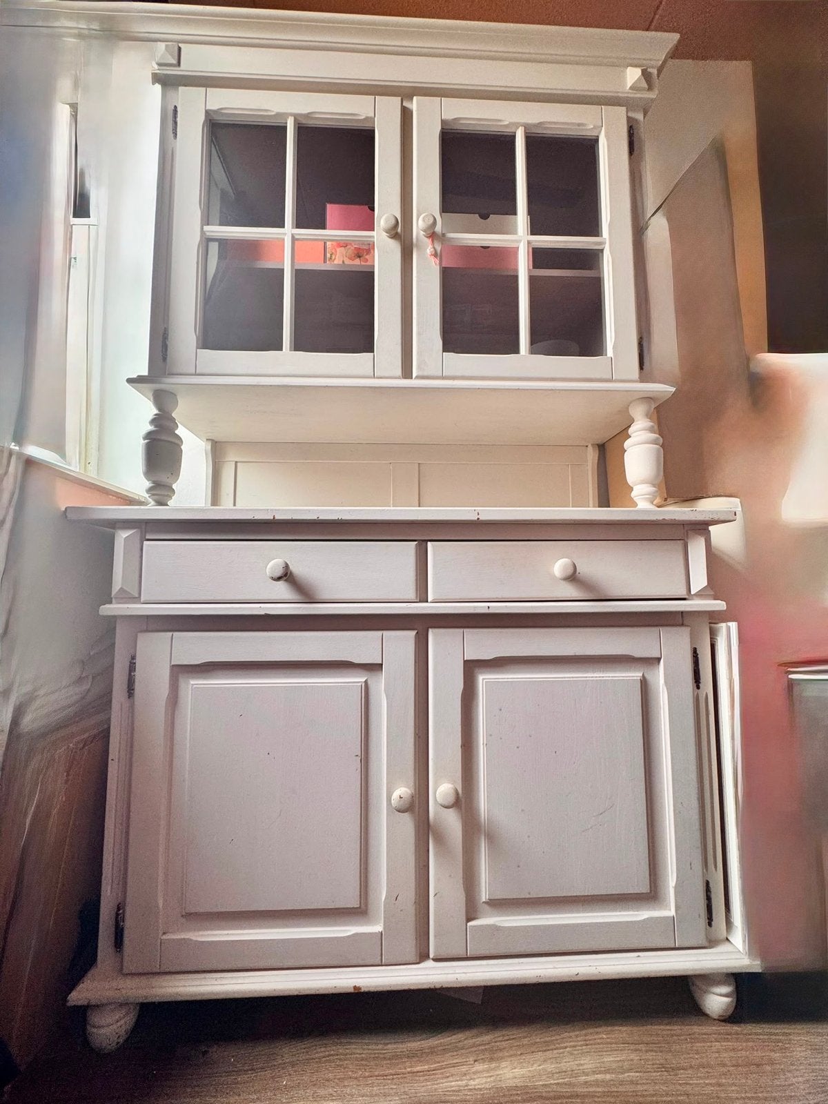 Handige Buffetkast - 2 losse delen, 200cm hoog, Huis en Inrichting, Kasten | Buffetkasten, Ophalen, Gebruikt, 200 cm of meer, 25 tot 50 cm