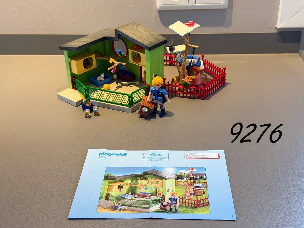 Playmobil 9276 Kattenverblijf – compleet, Gebouw, Complete set, Ophalen of Verzenden, Zo goed als nieuw