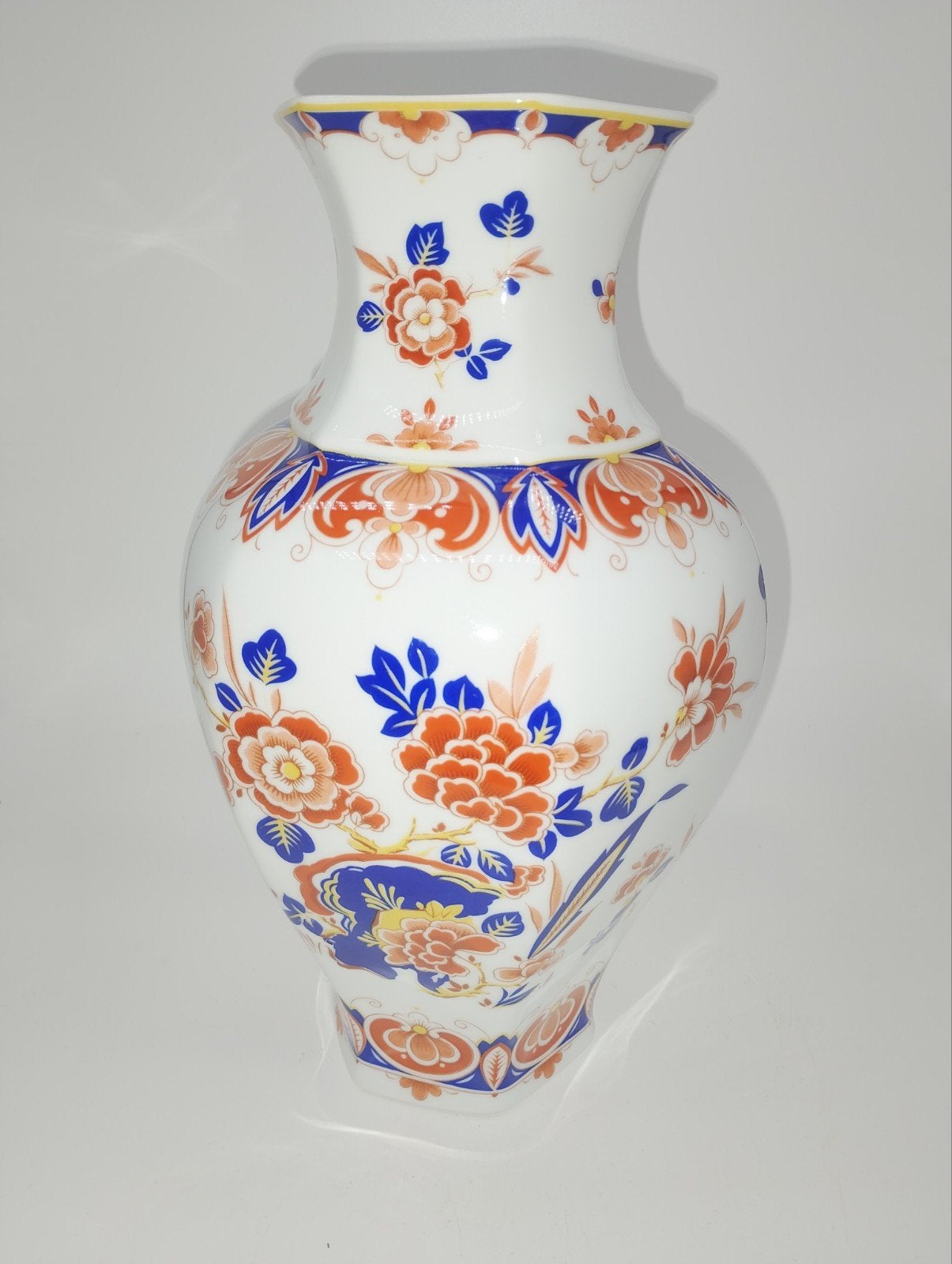 grote vintage Johann Seltmann Vohenstrauss vaas Imari stijl, Antiek en Kunst, Ophalen of Verzenden