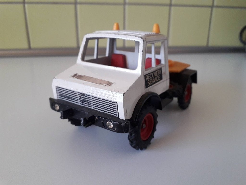 Unimog britains Mercedes, Hobby en Vrije tijd, Ophalen of Verzenden, Gebruikt, Bus of Vrachtwagen, Overige merken