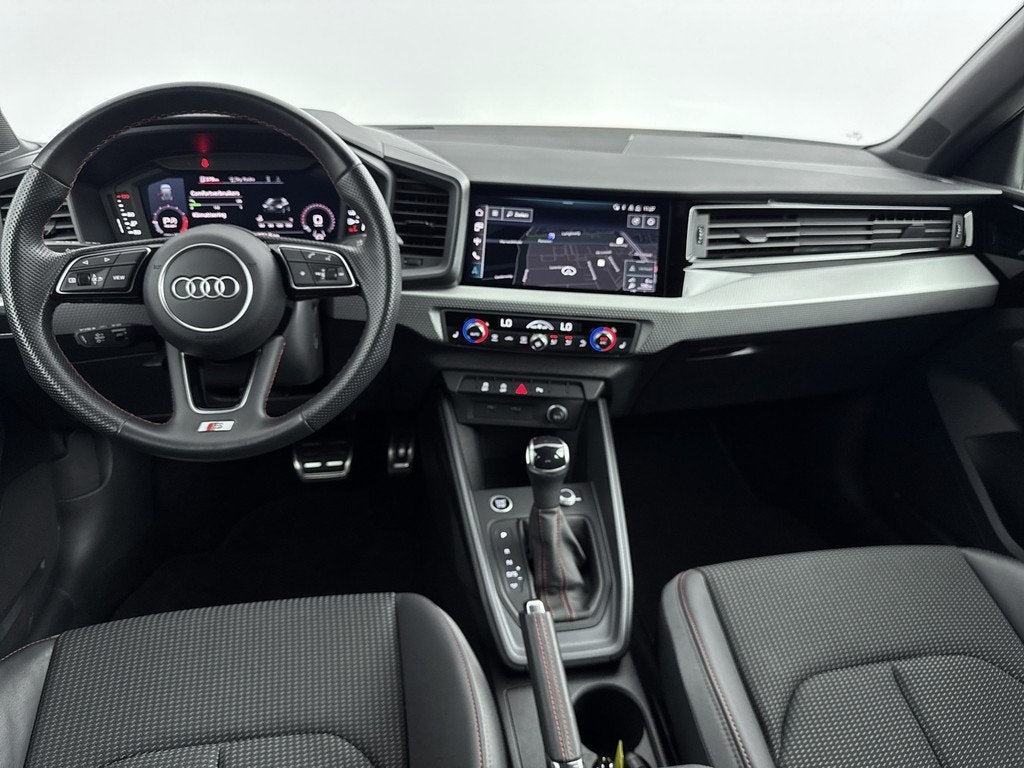 Audi A1 Sportback 35 TFSI Advanced edition S-LINE INTERIEUR, Auto's, Audi, 4 cilinders, 150 pk, Start-stop-systeem, Leder en Stof