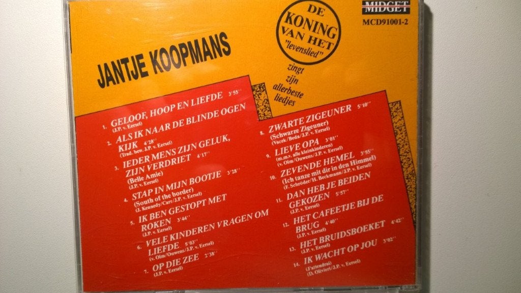 Jantje Koopmans - De Koning Van Het Levenslied, Ophalen of Verzenden, Zo goed als nieuw, Levenslied of Smartlap, Album