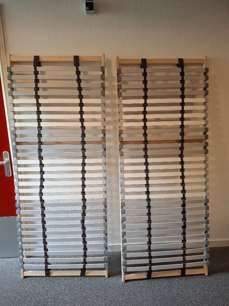 2x lattenbodem 80/200, Huis en Inrichting, Slaapkamer | Matrassen en Bedbodems, Ophalen, Eenpersoons, Zo goed als nieuw, 80 cm