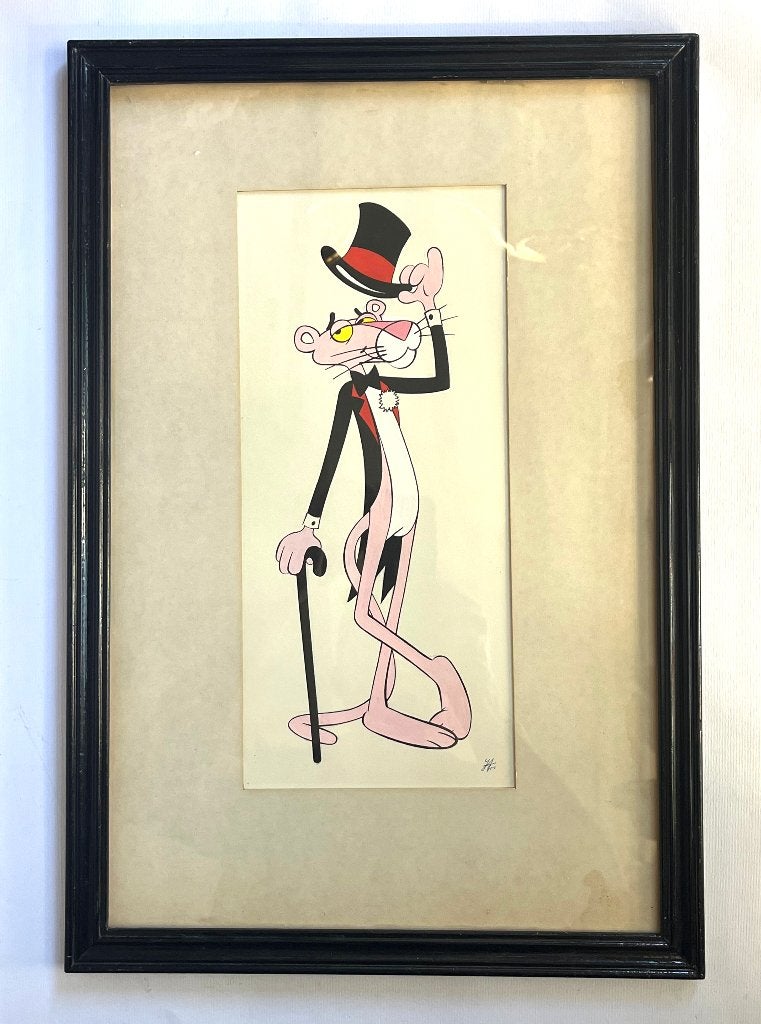 Pink Panther originele goauche 1984, Alle leeftijden, Ophalen of Verzenden, Zo goed als nieuw, Komedie