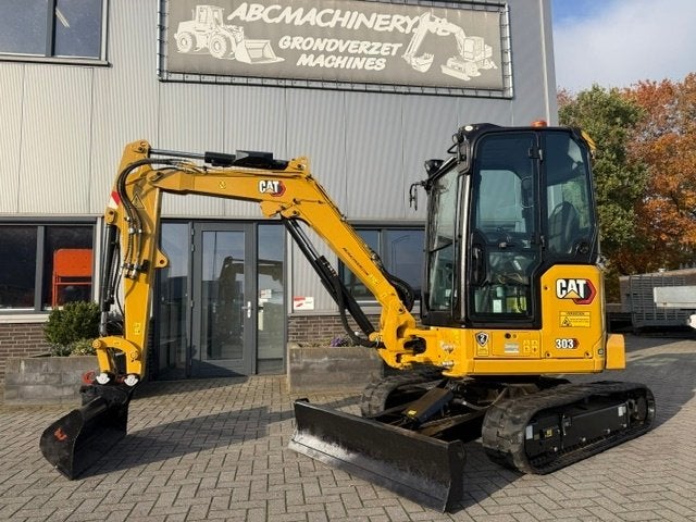 CAT 303cr Bj22 3.2T Minigraver Minikraan fulll option ZGST, Ophalen of Verzenden, Graafmachine