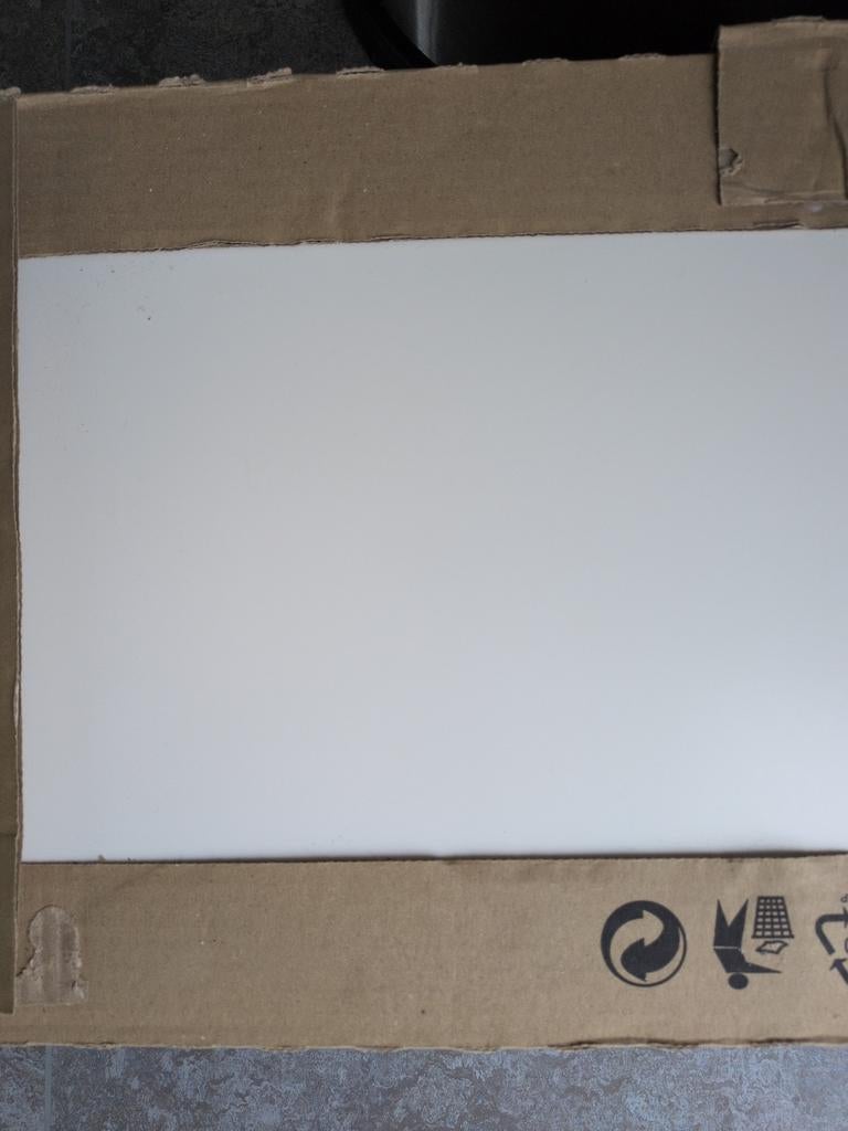 18 mat witte wandtegels 60x30 cm incl. voegmiddel, Ophalen, 60 cm of meer, Nieuw, Minder dan 5 m²