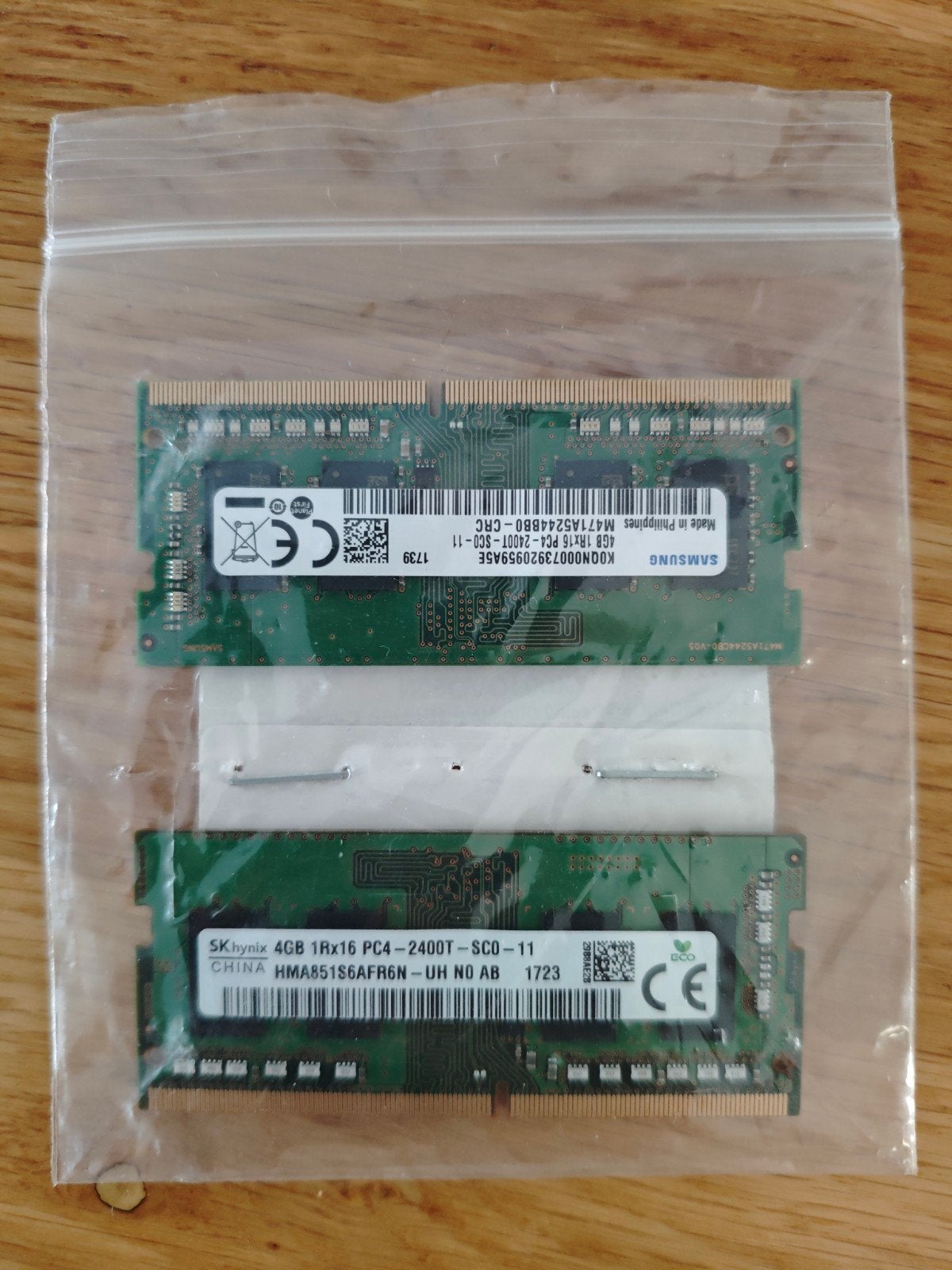 2x 4GB (8GB) DDR4 RAM Geheugen 2400Mhz (SK Hynix & Samsung), Computers en Software, RAM geheugen, DDR4, 8 GB, Ophalen of Verzenden