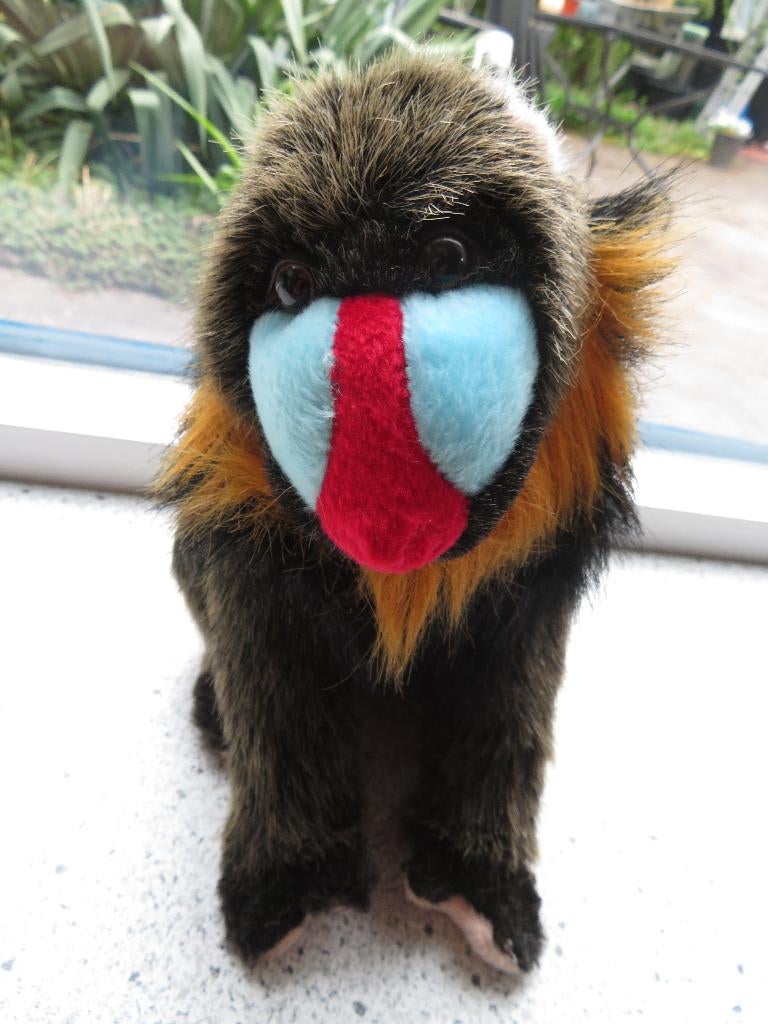 Aap Mandril of Baviaan uit de dierentuin merk PIA Holland, Ophalen of Verzenden, Zo goed als nieuw, Aap, Met label