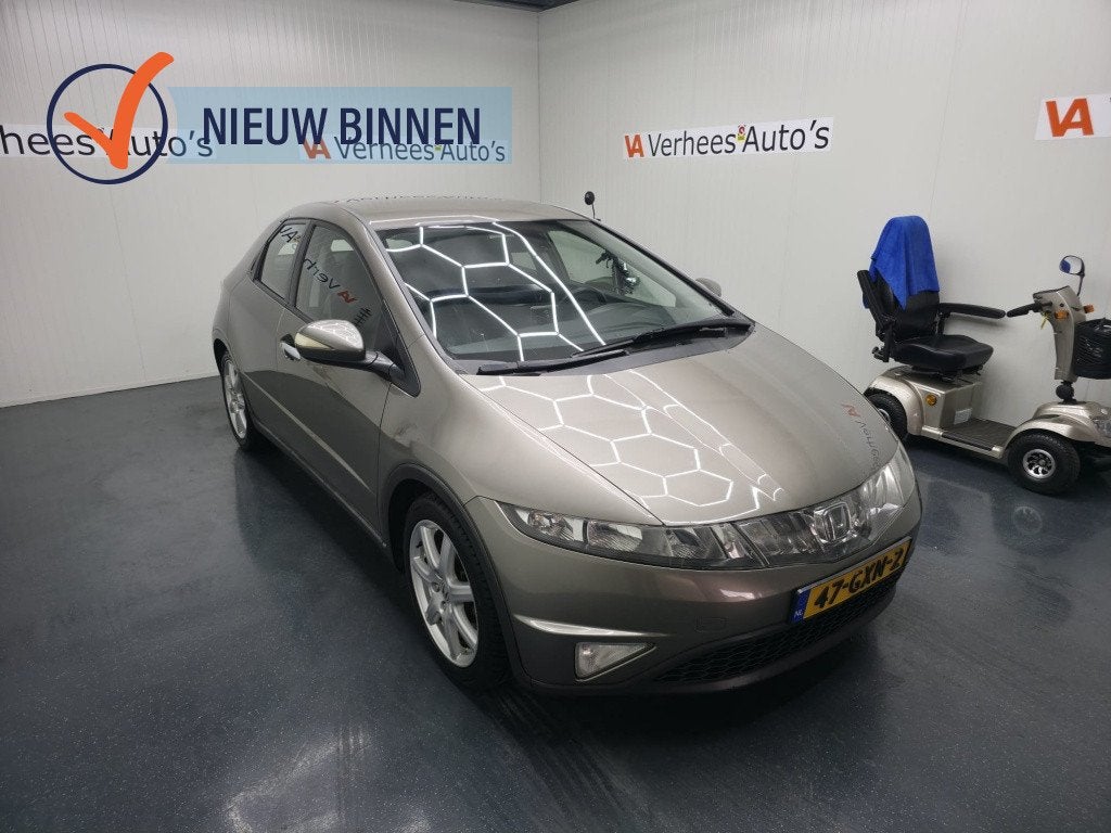 Honda Civic 1.8 Sport, Auto's, Gebruikt, 4 cilinders, Origineel Nederlands, Bedrijf