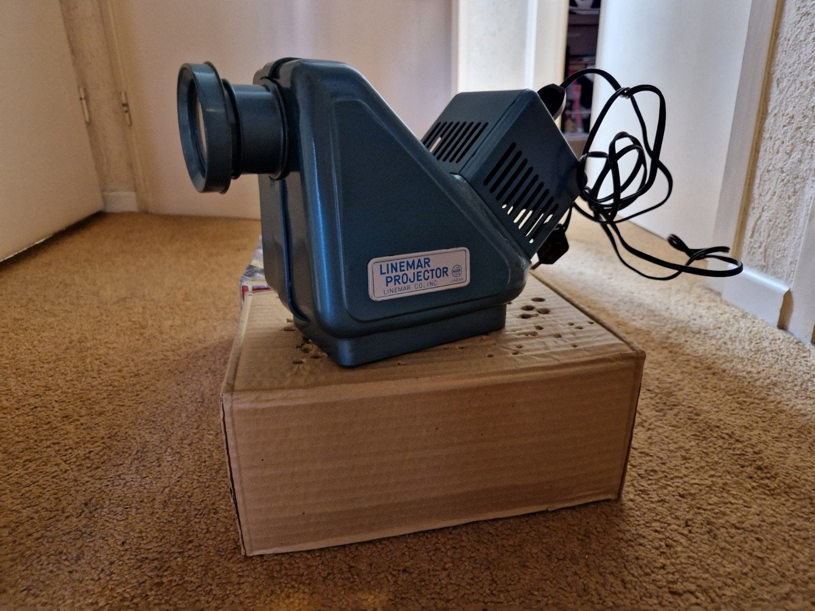 Vintage Linemar Elektrische Projector met Originele Doos, Antiek en Kunst, Antiek | Speelgoed, Ophalen of Verzenden