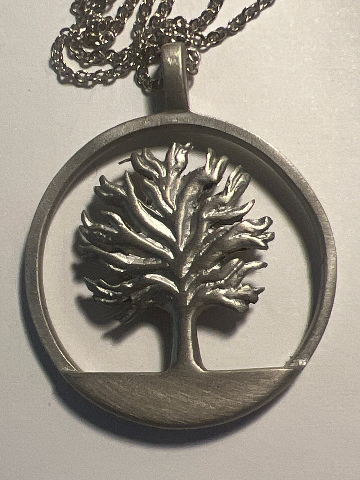 Royal Shannon Tree of Life hanger met ketting, Gebruikt, Ophalen of Verzenden, Zilver, Overige materialen