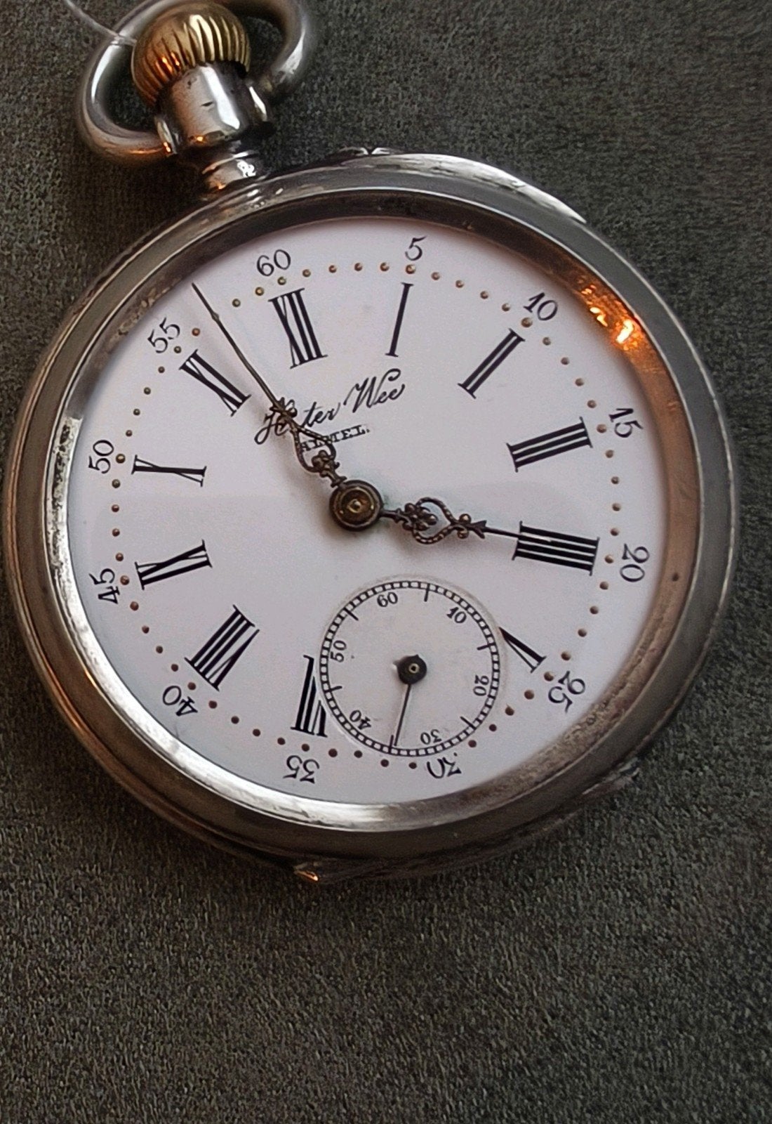 Argus zakhorloge, Ophalen of Verzenden, Zilver, Overige merken