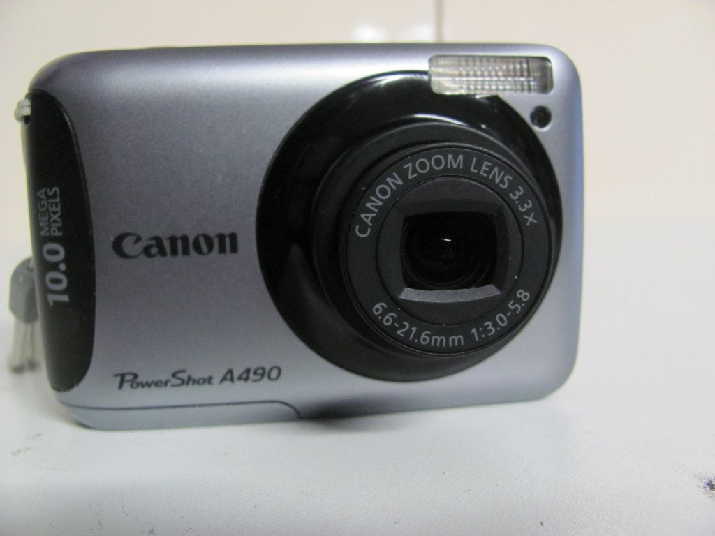 CANON PowerShot A490 digitale camera met 10.0mp en 3 x, Audio, Tv en Foto, Ingebouwde flitser, Canon, 10 megapixels, Ophalen of Verzenden