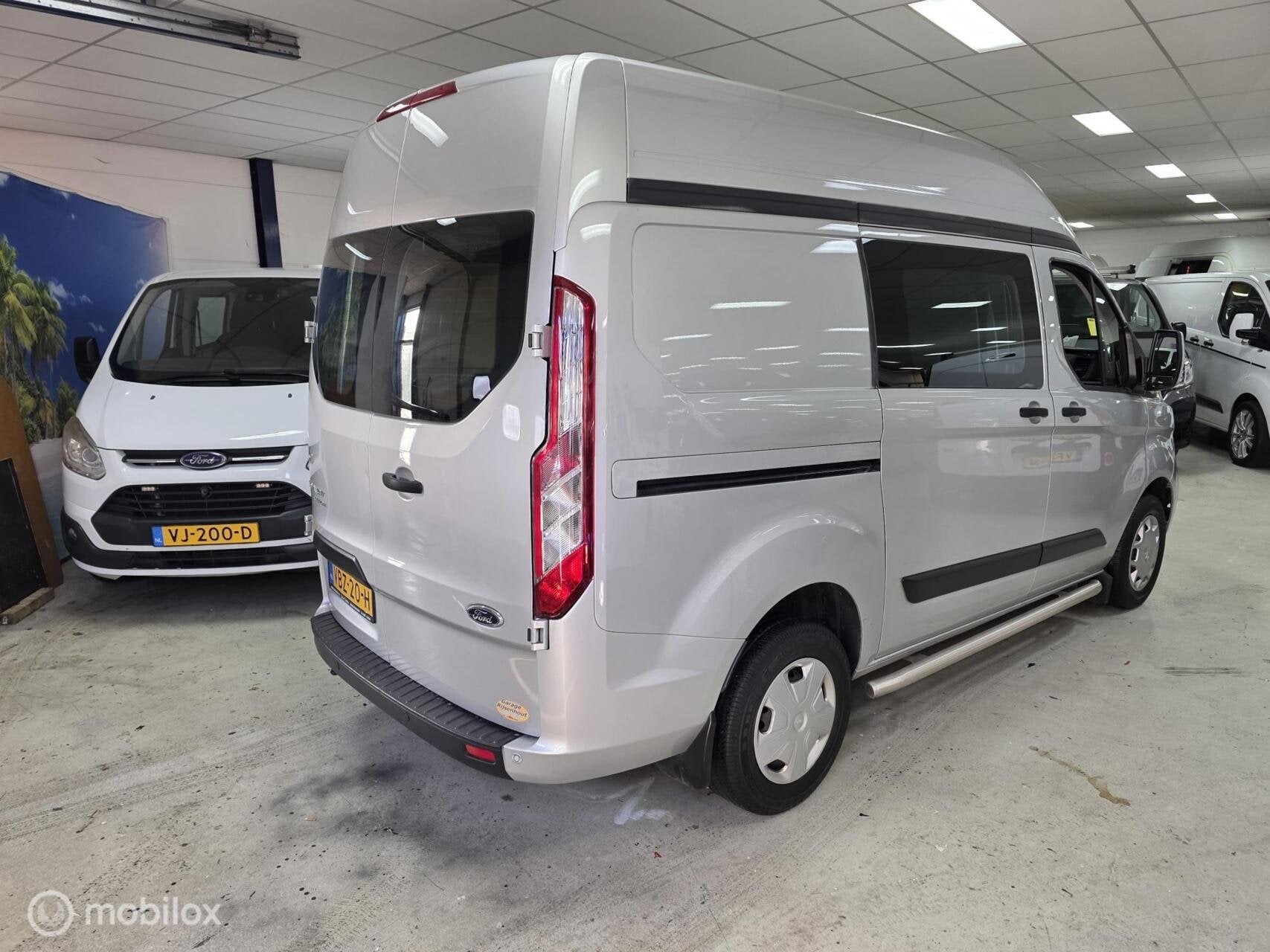 Ford Transit Custom 2.0 TDCI L1H2 met 2 schuifdeuren airco, Euro 6, 4 cilinders, 2500 kg, Origineel Nederlands