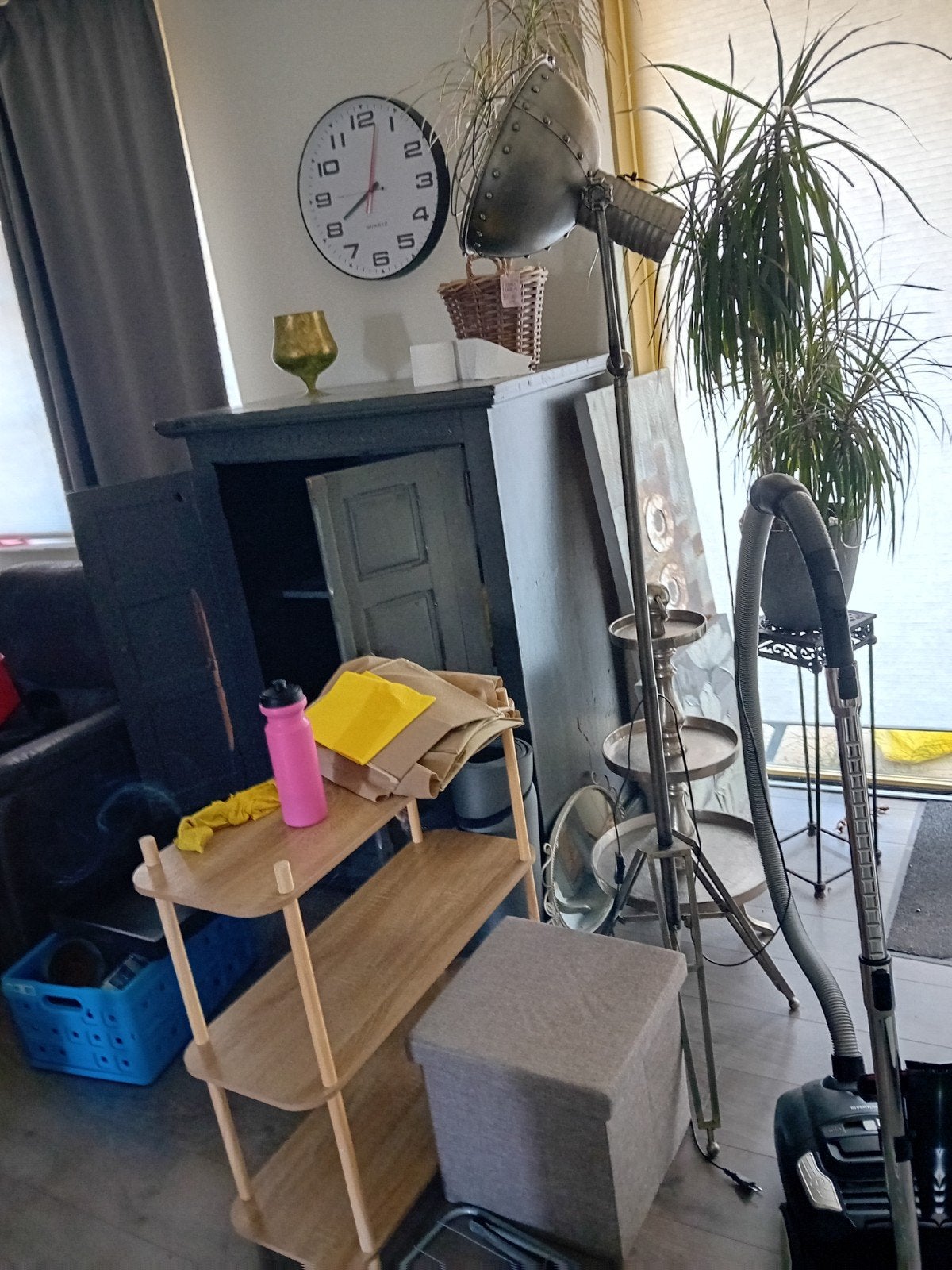 Industriële lamp gratis af te halen en meer, Huis en Inrichting, Gebruikt, Metaal, E27 (groot), Ophalen of Verzenden