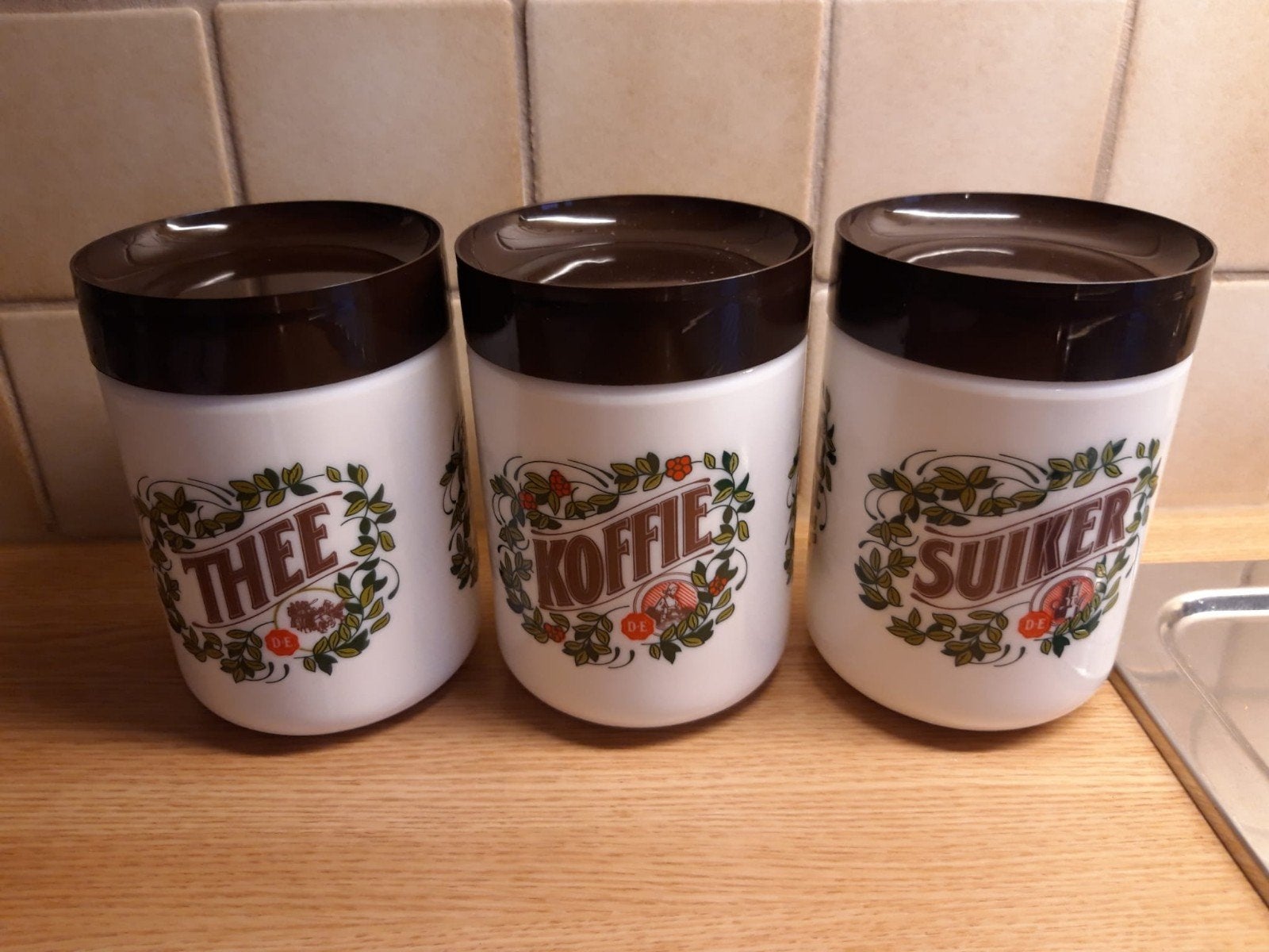 set voorraadpotten douwe egberts, Ophalen of Verzenden, Zo goed als nieuw, Overige typen