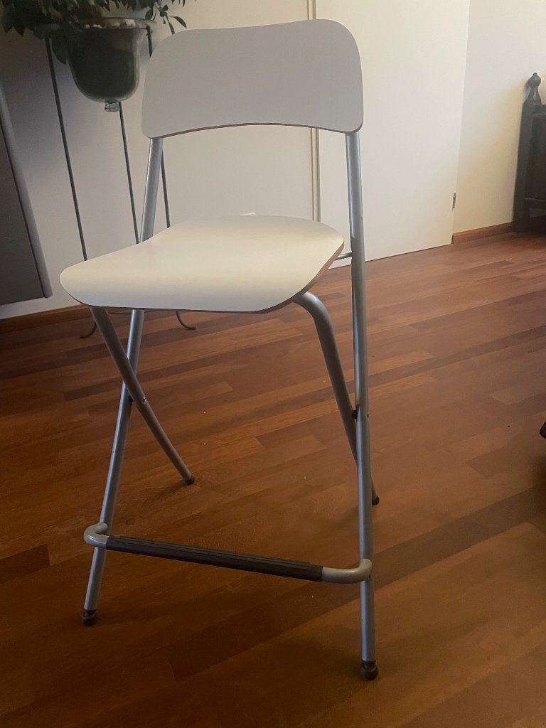 Barkruk met rugleuning, Ophalen, Gebruikt, 60 tot 90 cm, 4 krukken
