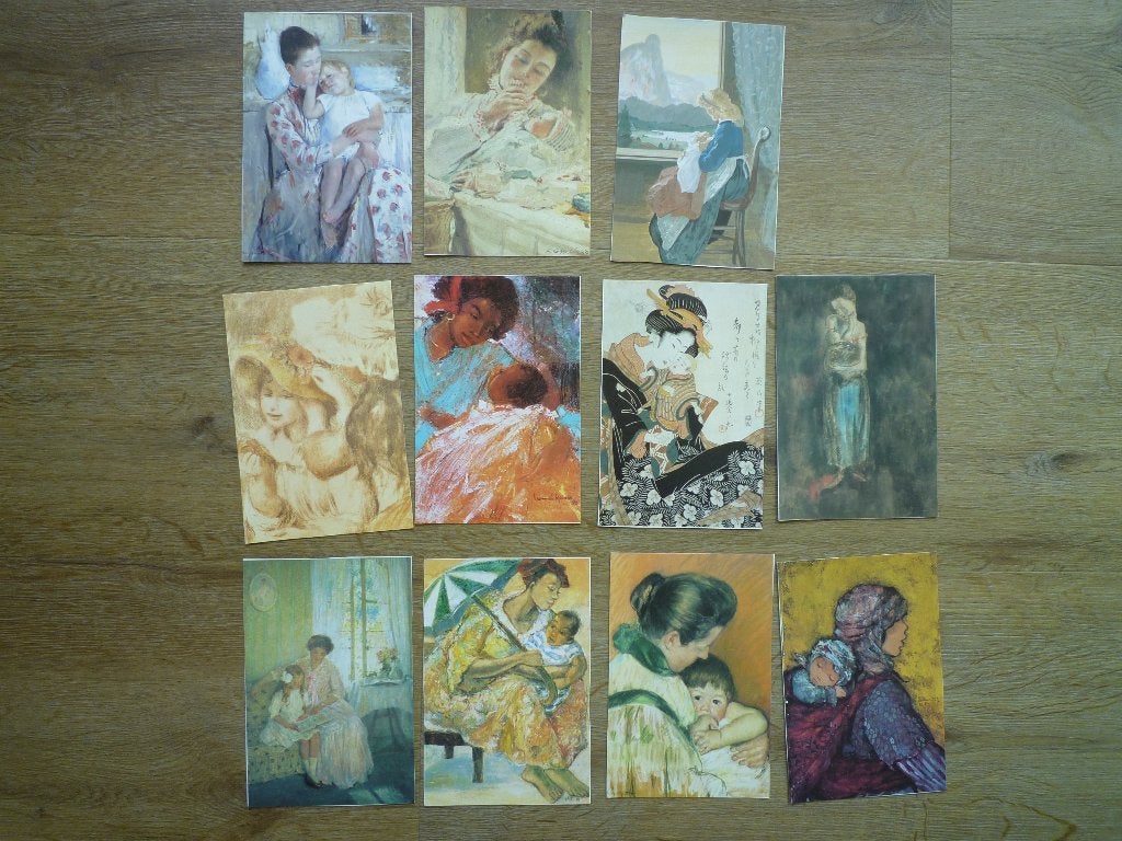 8x Unicef kaarten met moeder en kind, Verzenden, Voor 1920, Kinderen