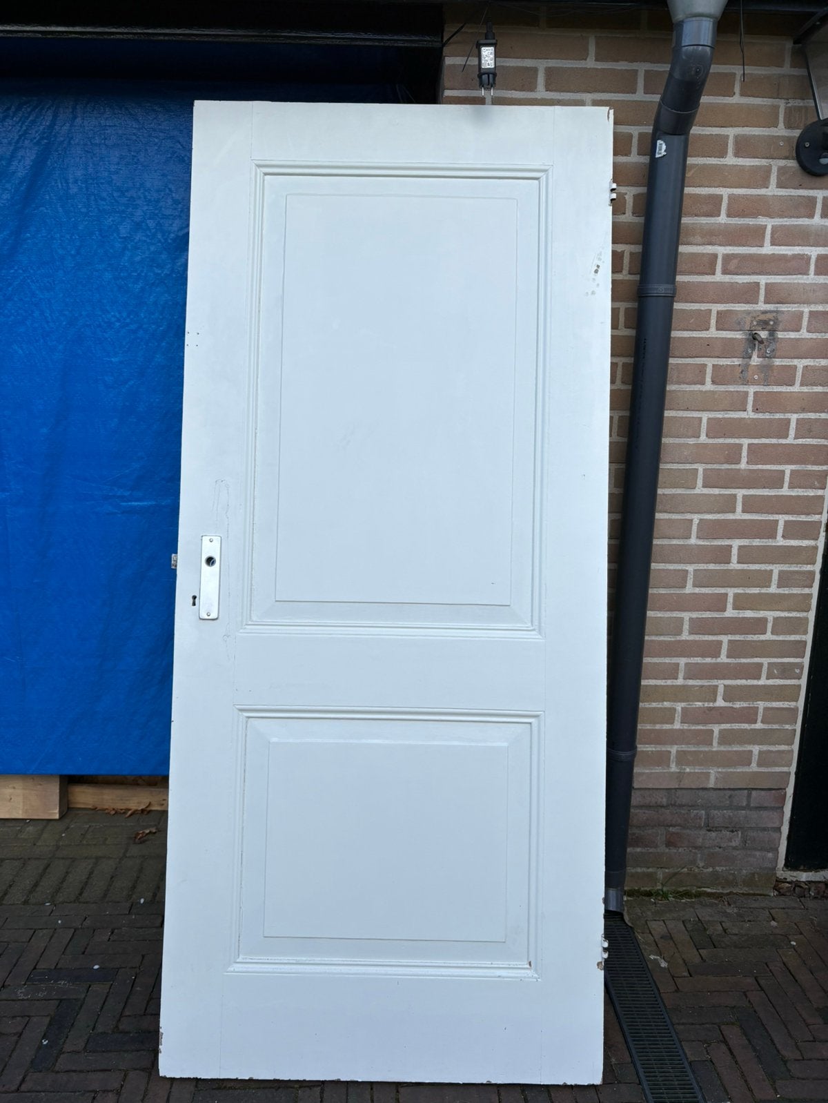 Twee paneeldeuren massief hout 208x92,5, Ophalen, Gebruikt, 80 tot 100 cm, Binnendeur