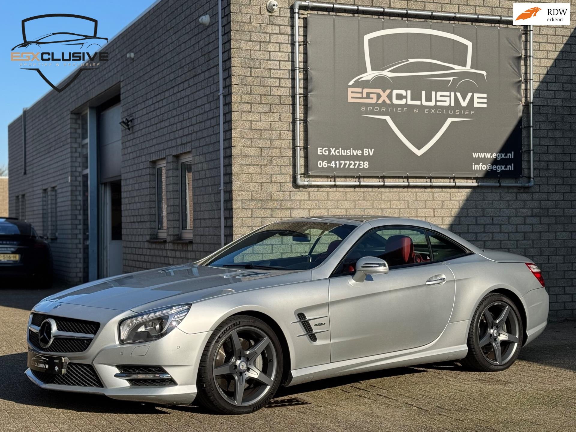 Mercedes-Benz SL-klasse 500 Edition 1 AMG/Camera/Blindspot/H, Auto's, Euro 5, Gebruikt, 8 cilinders, Cabriolet