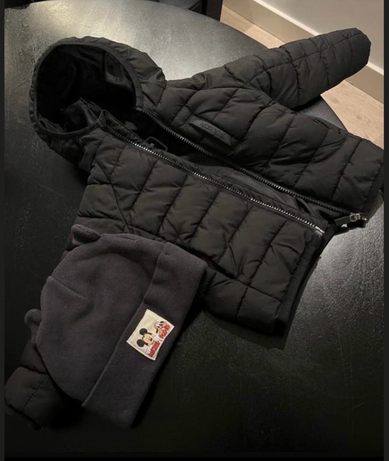 Zwart Winter jas, Ophalen of Verzenden, Zo goed als nieuw, Zwart