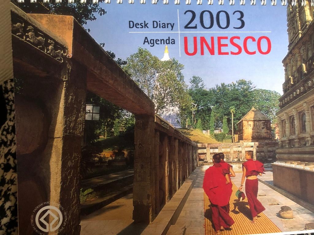 Geboren in 2003? UNESCO Werelderfgoed agenda 2003 ongebruikt, Ophalen of Verzenden, Maandkalender, Nieuw