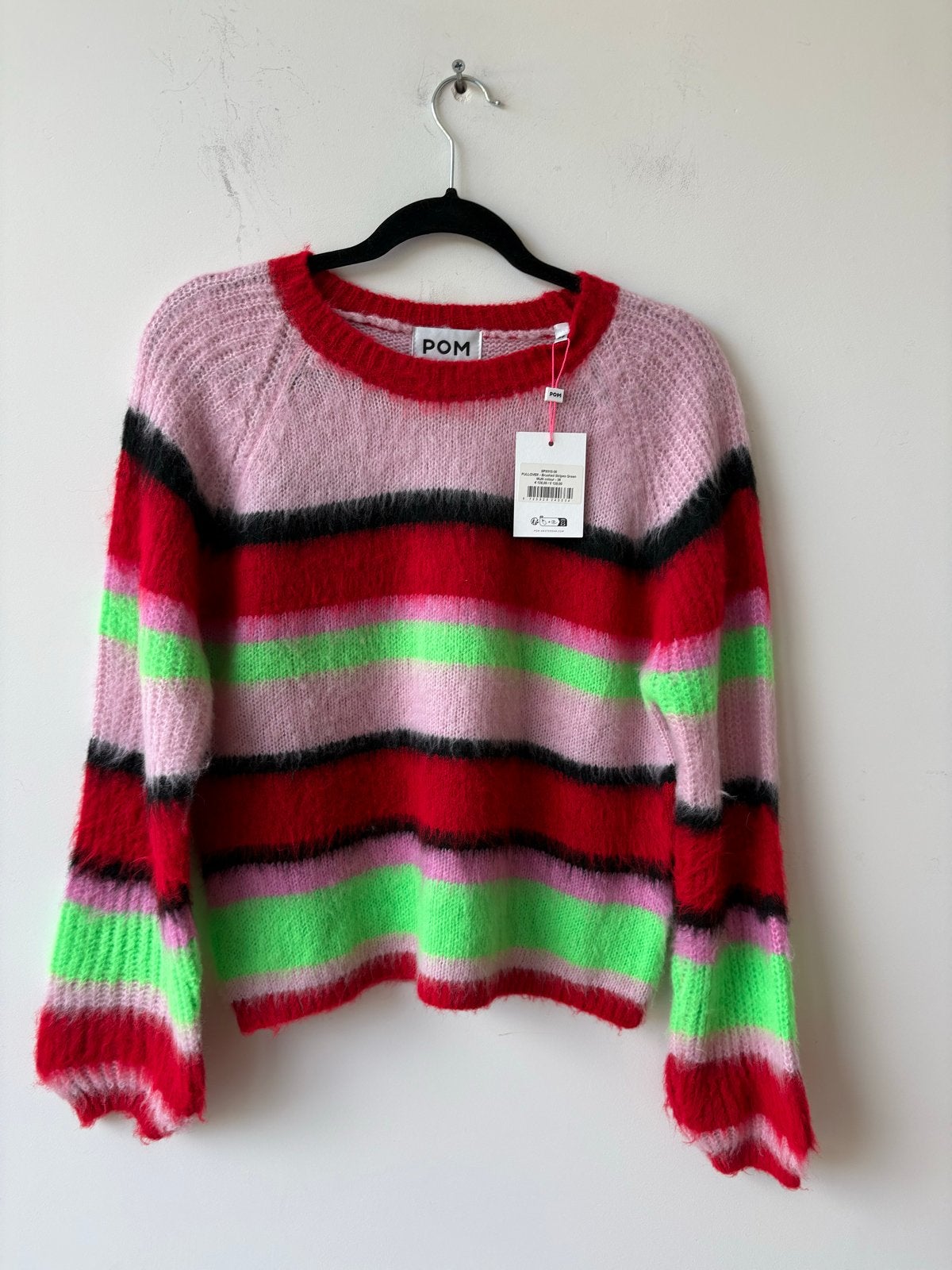 Pom Amsterdam Gekleurde Gestreepte Nieuwe Trui Sweater, Ophalen of Verzenden, Nieuw, Maat 36 (S), Meerkleurig