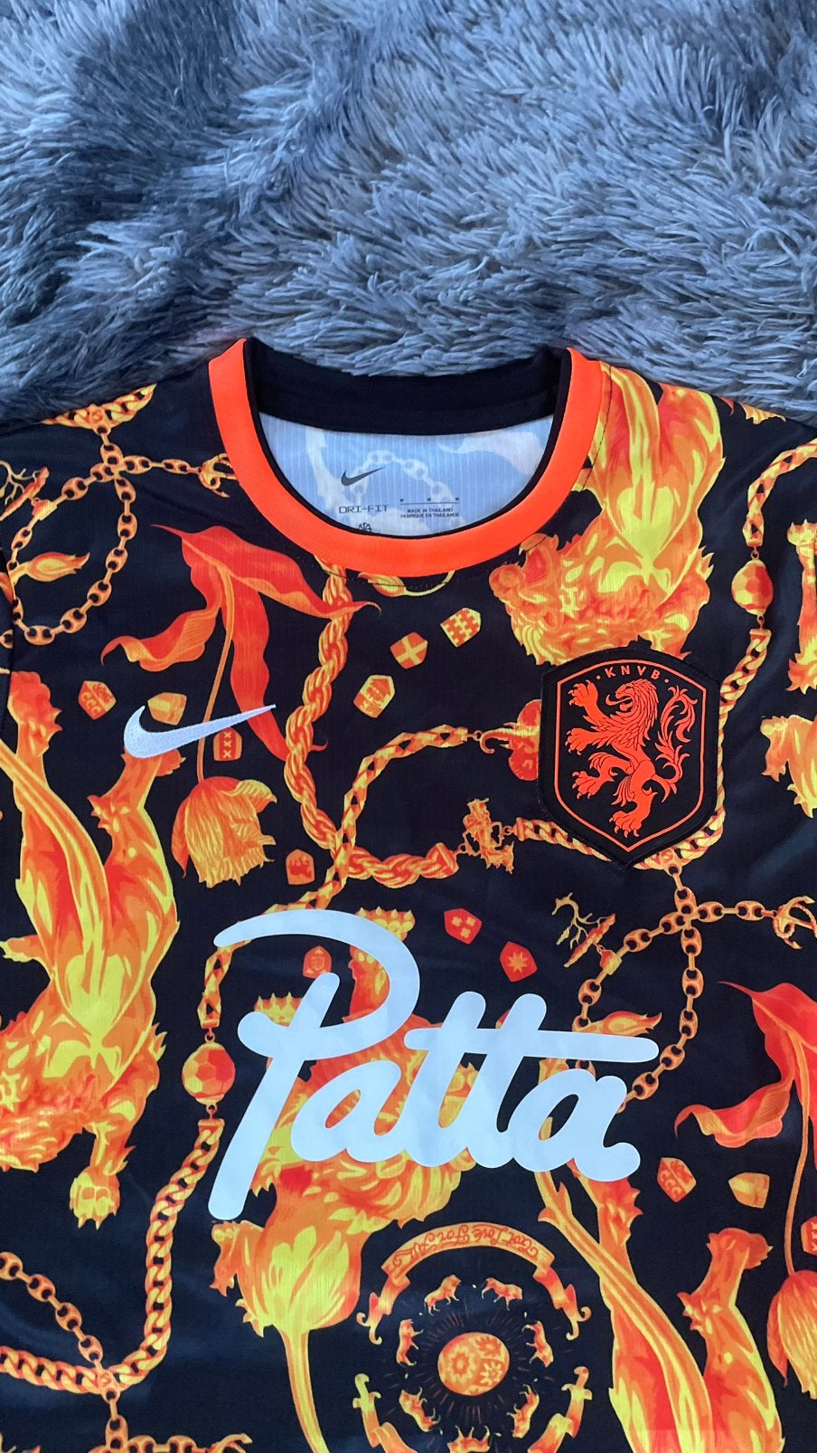 Nederlands elftal x Patta, Verzenden, Zo goed als nieuw, Maat 48/50 (M), Oranje