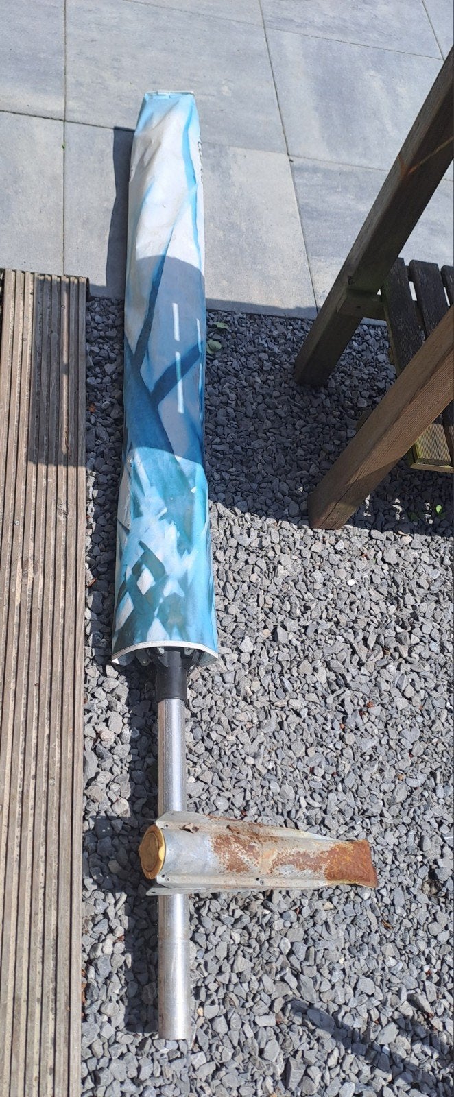 Brabantia droogmolen met hoes en grondanker, Tuin en Terras, Droogmolens en Wasrekken, Zo goed als nieuw, Droogmolen, Ophalen