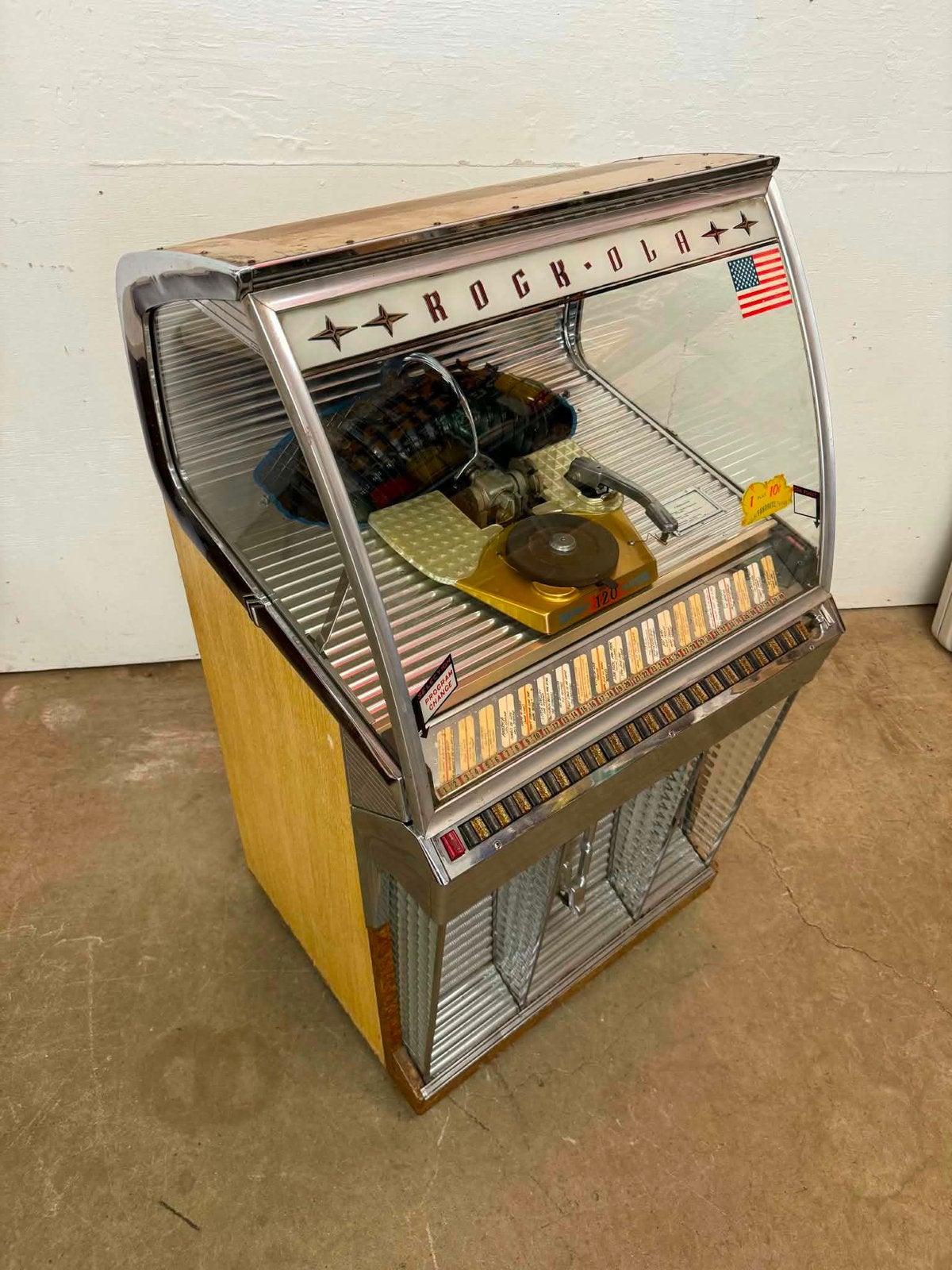 PRE-SALE DEAL : prachtige ROCKOLA model 1448 jukebox, 1950 tot 1960, NL, Rock Ola, Zo goed als nieuw