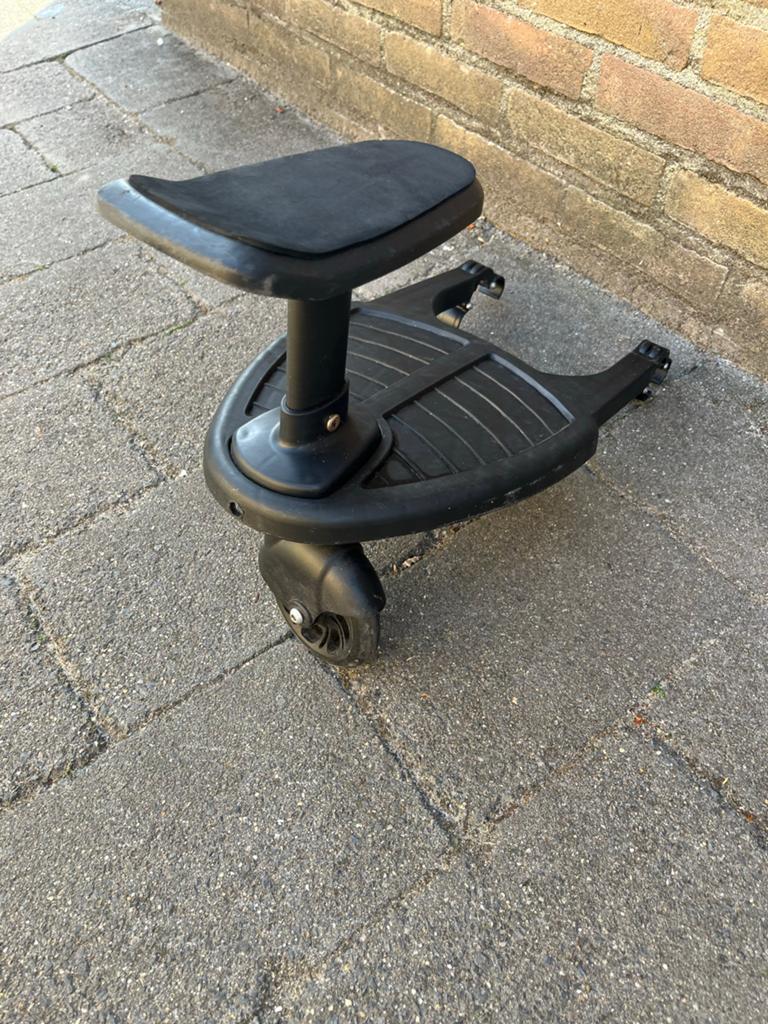 Meerijdplankje met zitje voor kinderwagen, Ophalen, Gebruikt, Overige merken