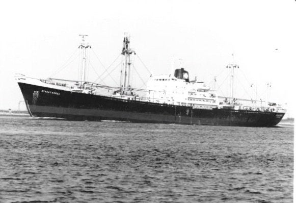 STRAAT KOREA scheepvaart KJCPL KPM  ex Kloosterkerk nedlloyd, Verzenden, Zo goed als nieuw, Kaart, Foto of Prent