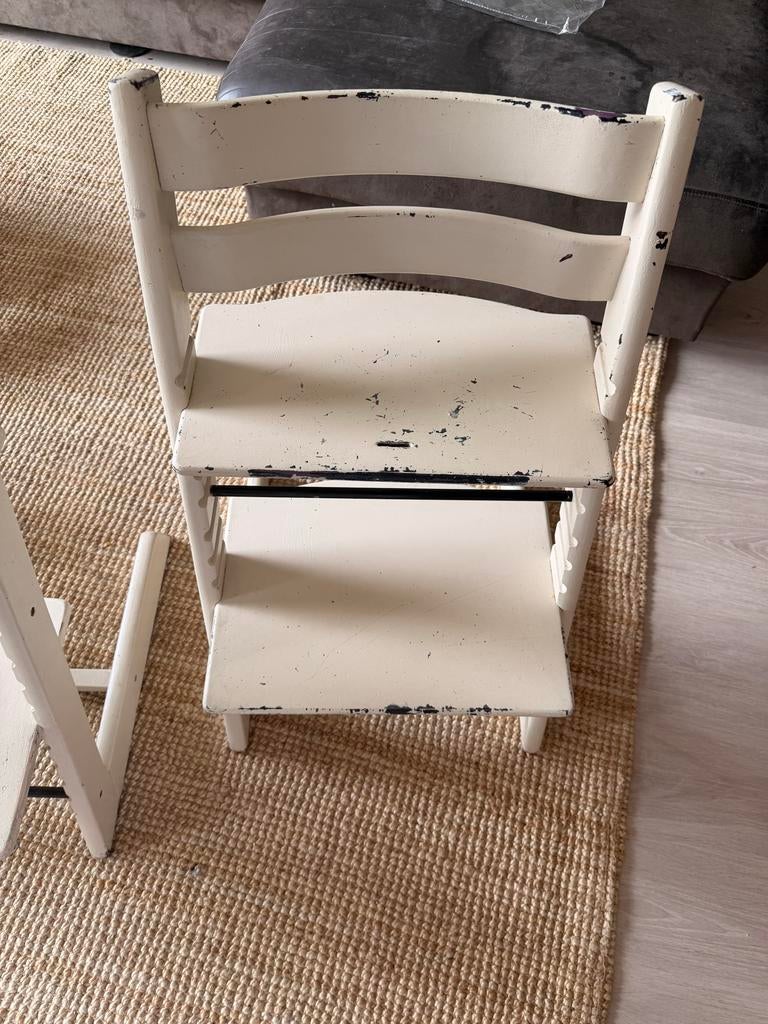 Stokke Tripp Trapp kinderstoelen, Ophalen of Verzenden, Gebruikt, Meegroeistoel, Aanschuifbaar