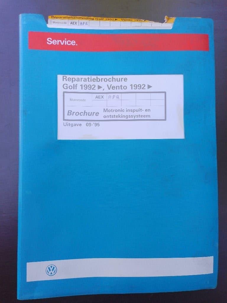 Volkswagen Golf 3 1400 dealer werkplaatsboek inspuiting, Ophalen of Verzenden, Gelezen, Volkswagen