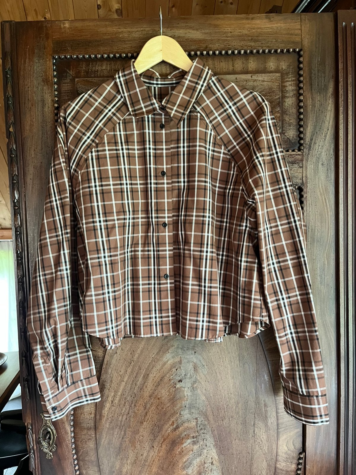 Bruine blouse van Herskind. Maat M, Verzenden, Nieuw, Maat 38/40 (M), Bruin