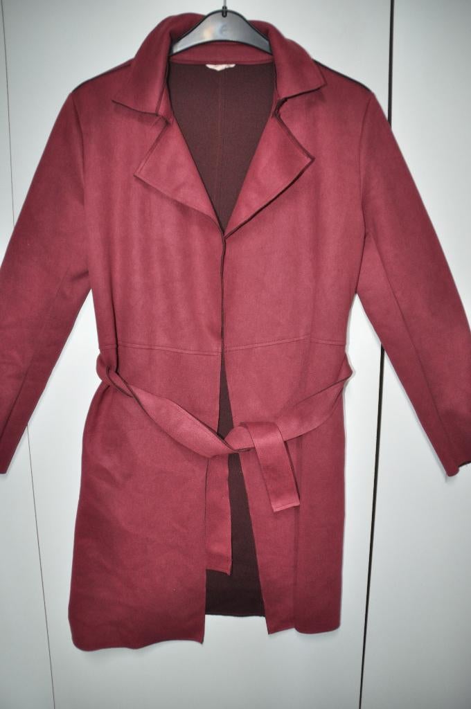 MZ22 Tussen jas maat M Aubergine, Kleding | Dames, Ophalen of Verzenden, Zo goed als nieuw, Maat 38/40 (M), Paars