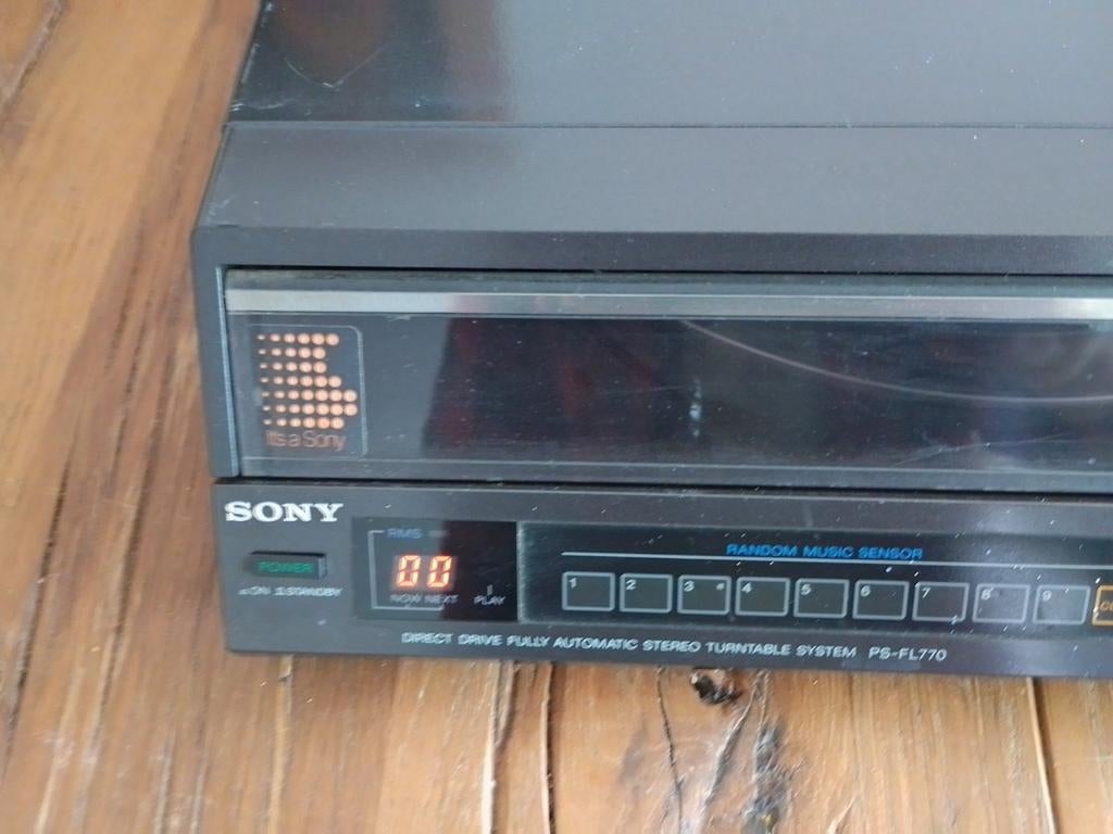 Sony PS-FL770 Direct Drive Volautomatische Platenspeler, Ophalen, Automatisch, Zo goed als nieuw, Platenspeler