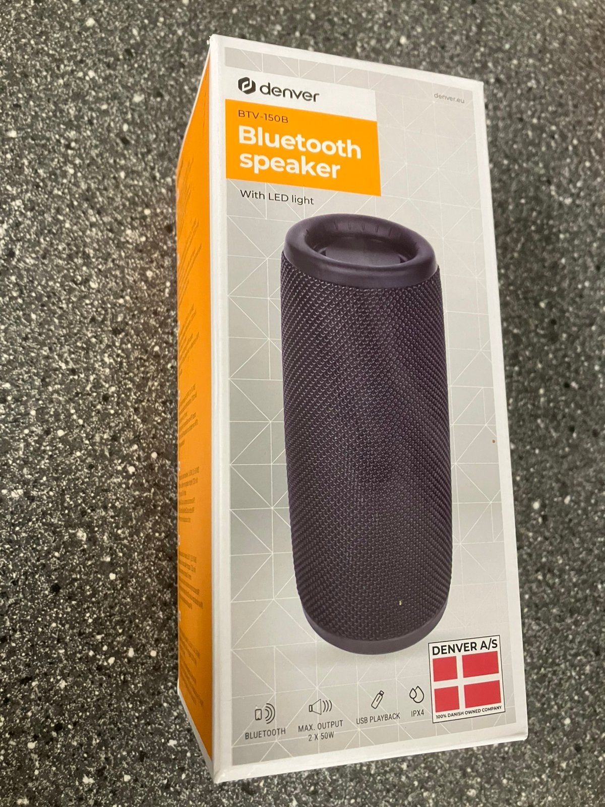 Nieuw! Bluetooth speaker Denver BTV-150B + LED-verlichting!, Overige merken, Party speaker, Nieuw, Ophalen of Verzenden
